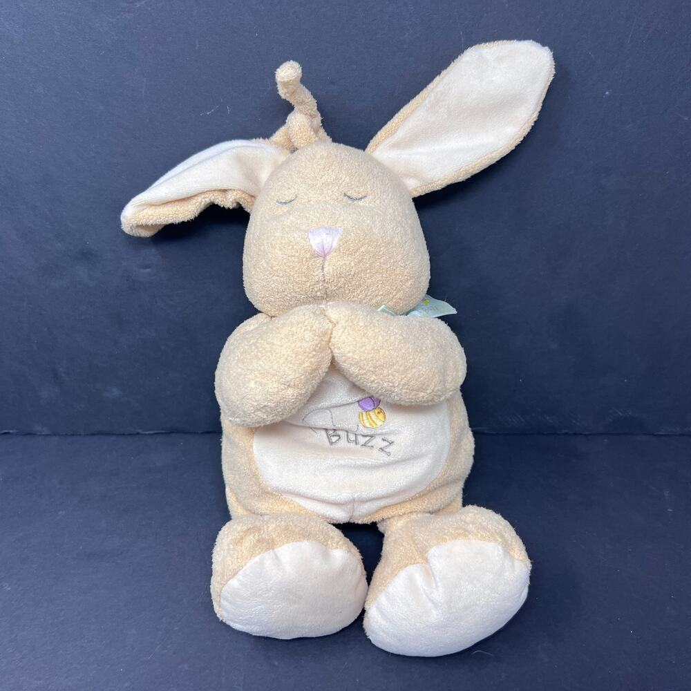 Kids II Buzz Bunny Plush Musical Crib Pull Talking‎ Praying Bright Inspirations